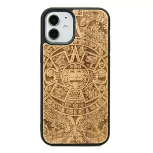 Bewood Drewniane etui iPhone 12 Mini KALENDARZ AZTECKI ANIEGRE - Etui i futerały do telefonów Bewood Drewniane etui iPhone 12 Mini KALENDARZ AZTECKI ANIEGRE - Etui i futerały do telefonów - miniaturka - grafika 1