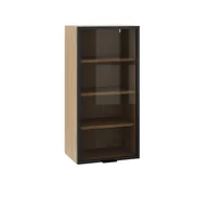 Meble kuchenne - Bari Plus Witryna Wisząca Gv-Al-45-H92 Dąb Kamienny - miniaturka - grafika 1