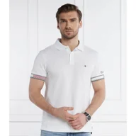 Koszule męskie - Tommy Hilfiger Polo FLAG CUFF | Slim Fit - miniaturka - grafika 1