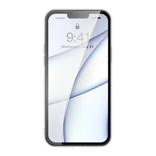 Baseus Frosted Glass Case etui pokrowiec do iPhone 13 Pro sztywna obudowa z żelową ramką czarny (ARWS000401) - Etui i futerały do telefonów - miniaturka - grafika 9