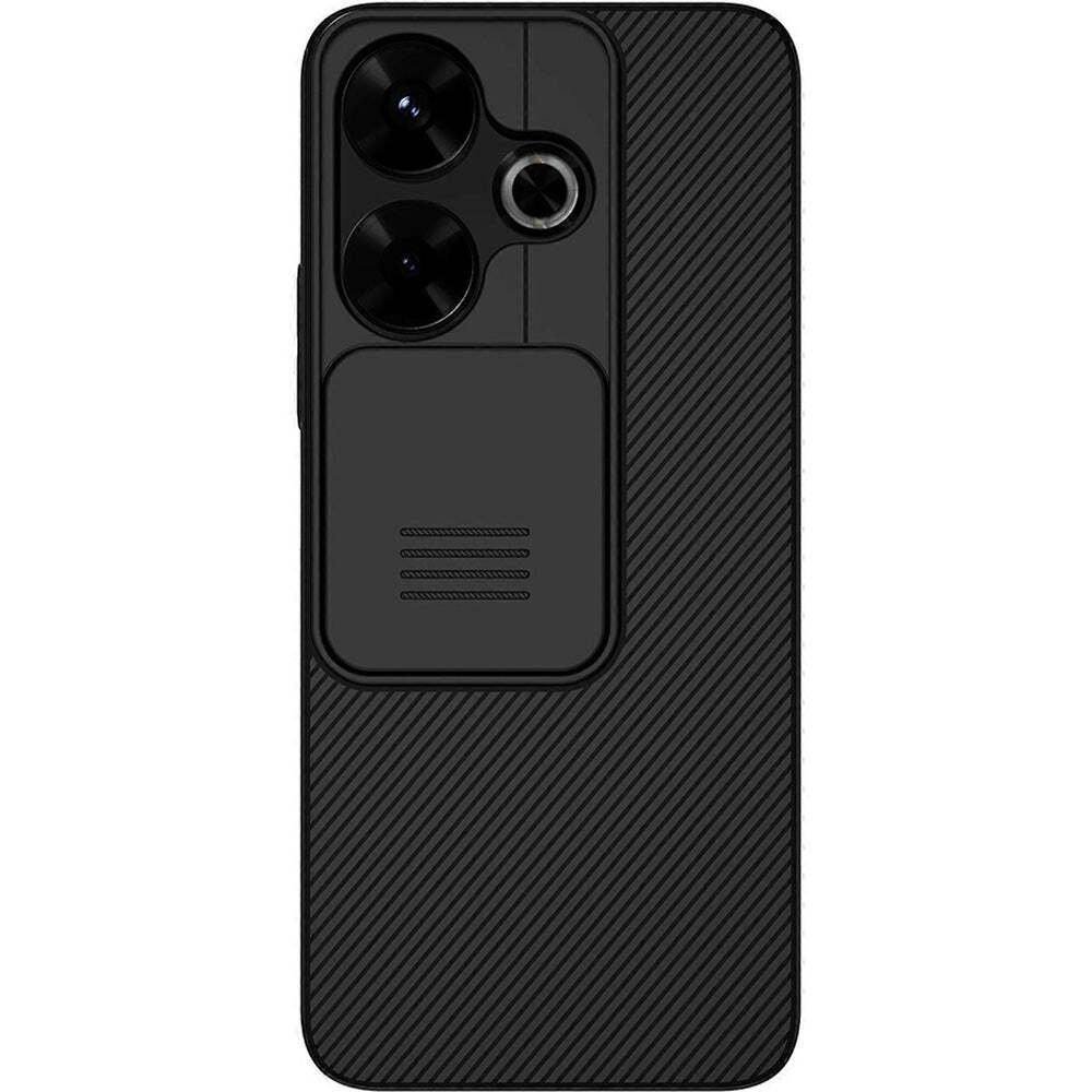 Etui na telefon komórkowy z ochroną aparatu dla Redmi 13 4G / Redmi Note 13R / Poco M6 4G, Nillkin CamShield, czarne