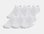 Skarpetki męskie - UNDER ARMOUR zestaw skarpetek stopek 6 par Essential No Show białe - miniaturka - grafika 1