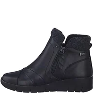 Botki damskie - Jana Damskie Softline 8-26461-41 wygodne szerokie wygodne buty wodoodporne antypoślizgowe boczny zamek błyskawiczny botki, czarne, 38 EU, czarny, 38 EU Weit - miniaturka - grafika 1