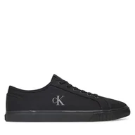 Trampki męskie - Tenisówki Calvin Klein Jeans Ess Vulc Low Mg Canvas YM0YM01209 Czarny - miniaturka - grafika 1