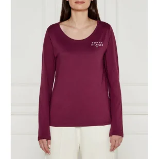 Tommy Hilfiger Bluzka | Slim Fit - Bluzki damskie - miniaturka - grafika 1