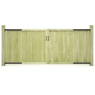 Ogrodzenia - Vidaxl Furtki 2 szt., impregnowana sosna FSC, 300 x 125 cm - miniaturka - grafika 1