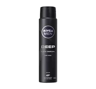 Dezodoranty i antyperspiranty męskie - Nivea Men Deo Spray 250ML Deep Black Charcoal - miniaturka - grafika 1