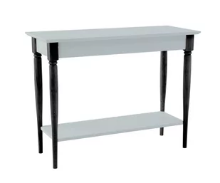 Stolik Typu Konsola MAMO 105x35cm Jasnoszara Czarne Nogi - Konsole i sekretarzyki - miniaturka - grafika 1