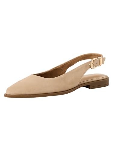 Tamaris Damskie czółenka Sling 1-29414-46, beżowy zamsz, 36 EU