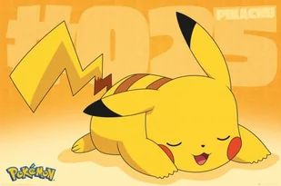 Pokemon Pikachu Asleep - plakat 91,5x61 cm - Plakaty - miniaturka - grafika 1