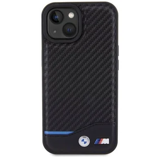 Etui BWM Leather Carbon na iPhone 15 - czarne - Etui i futerały do telefonów - miniaturka - grafika 3