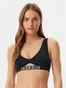 Stroje kąpielowe - Calvin Klein Swimwear Góra od bikini KW0KW02745 Czarny - miniaturka - grafika 1