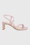 Sandały damskie - Vagabond sandały skórzane LUISA kolor różowy - miniaturka - grafika 1