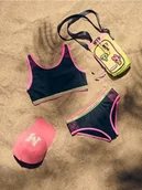 Stroje kąpielowe dla dziewczynek - Reserved - Dwuczęściowy strój kąpielowy - czarny - miniaturka - grafika 1