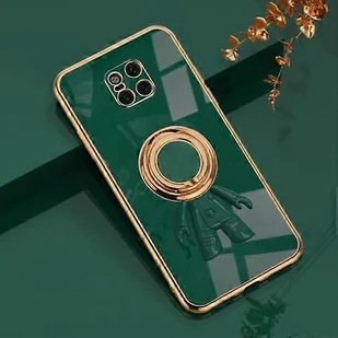 Goodcase Do etui na telefon z podpórką Huawei Mate 20 Pro 6D Plating Astronaut Ring Nocny zielony - Etui i futerały do telefonów - miniaturka - grafika 1