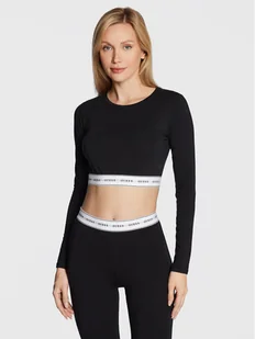 Guess Bluzka Carrie O2BM10 KBBU1 Czarny Regular Fit - Bluzki damskie - miniaturka - grafika 1