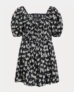 Sukienki - RALPH LAUREN Bawełniana sukienka mini w kwiatowy motyw rozmiar 10 - grafika 1