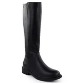 Kozaki damskie - Skórzane kozaki damskie ocieplane czarne Sergio Leone 25600 - miniaturka - grafika 1