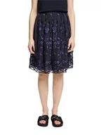 Spódnice - ESPRIT Collection Spódnica midi z koronką z haftem kwiatowym, grantowy, XS - miniaturka - grafika 1