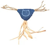 Zabawki dla kotów - Zabawka dla kota, niebieska, ze sznurkami 14, 5 x 5, 5cm - miniaturka - grafika 1