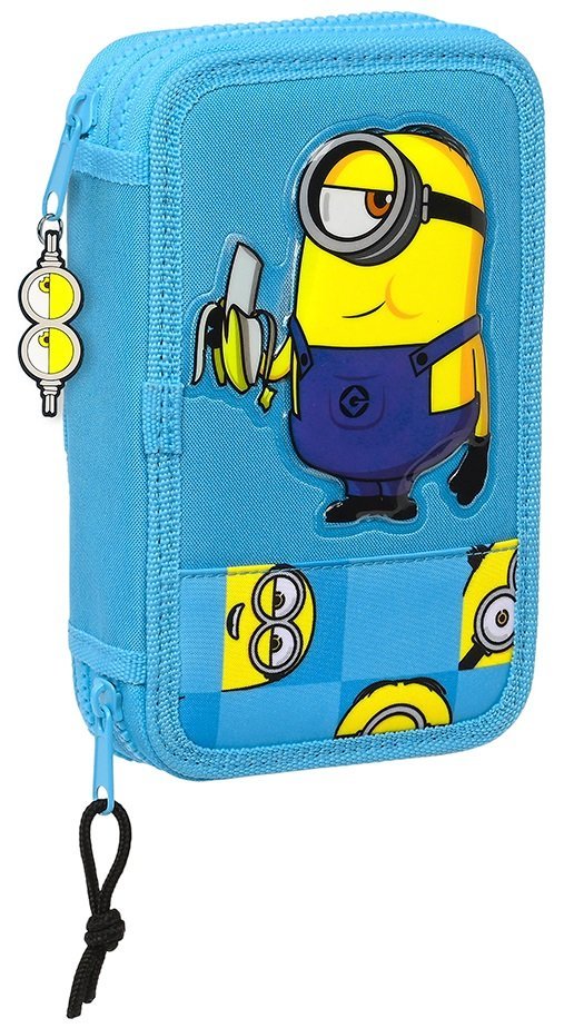 Piórnik Minionki z Wyposażeniem Dwukomorowy 28el.