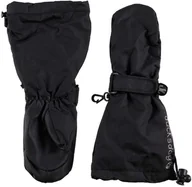 Rękawice narciarskie - Czarne wodoodporne rękawiczki zimowe chłopięce, Black 2, L, 6-8 lat - miniaturka - grafika 1