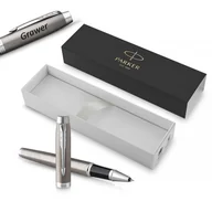 Zestawy piśmiennicze - Pióro Kulkowe Parker IM Essential Stainless Steel CT z grawerem - miniaturka - grafika 1