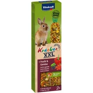 Karma dla gryzoni - Vitakraft Kräcker XXL dla królików miniaturowych z owocami i warzywami 4 x 2 szt. - miniaturka - grafika 1