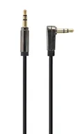 Kable - Gembird CCAPB-444L-1M elastyczny kątowy kabel stereo minijack-minijack M/M 1M blister - miniaturka - grafika 1