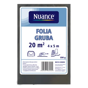 Folia budowlana gruba 4 x 5 m Nuance - Folie i taśmy malarskie - miniaturka - grafika 1