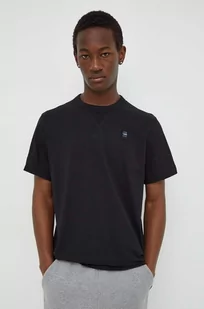 G-Star Raw t-shirt bawełniany męski kolor czarny gładki - Koszulki męskie - miniaturka - grafika 1