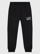 Spodnie i spodenki dla dziewczynek - EA7 Emporio Armani Spodnie dresowe 8NBP51 BJ05Z 1200 Czarny Regular Fit - miniaturka - grafika 1