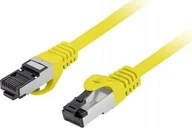Patchcordy - Lanberg Patchcord Lanberg S/FTP kat.8.1 2m LSZH CU fluke passed żółty - miniaturka - grafika 1