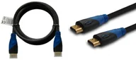 Kable komputerowe i do monitorów - Kabel HDMI SAVIO CL-05 2m, czarny, złote końcówki, v1.4 high - miniaturka - grafika 1