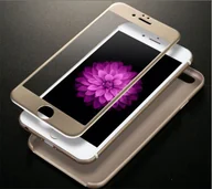 Etui i futerały do telefonów - Folia ochronna do smartfona Apple Iphone 7 Plus 5.5 ochrona wyświetlacza szkło ochronne 9H (kolor: złoty) - miniaturka - grafika 1