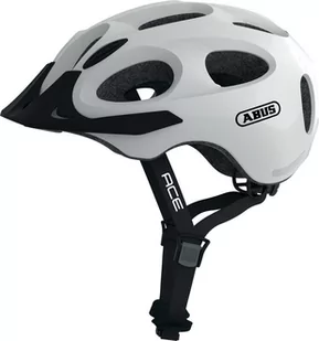 ABUS Youn-I Ace Kask rowerowy, biały L | 56-61cm 2022 Kaski miejskie i trekkingowe - Kaski rowerowe - miniaturka - grafika 1