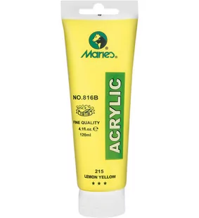 Farba Akrylowa Żółta Maries 816B-215 120 Ml Kw Trade - Farby i media malarskie - miniaturka - grafika 1