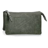 Portfele - Pepe Jeans Donna Green Kosmetyczka 17,5 x 9,5 x 2 cm Sztuczna skóra, zielona, kosmetyczka, ZIELONY, Kosmetyczka do torebki - miniaturka - grafika 1