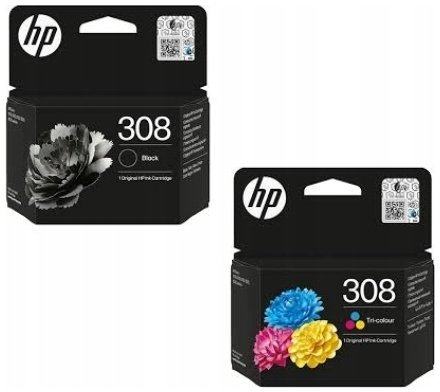 Tusz HP 308 Czarny 7FP21UE + Tusz 308 Kolor 7FP20UE 7FP21UE+7FP20UE