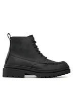 Botki męskie - Boss Trapery Nebular 50529219 Czarny - miniaturka - grafika 1