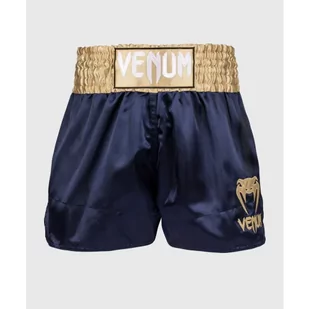Venum Spodenki Muay Thaï Classic Shorts Navy Blue/Gold - Spodnie sportowe męskie - miniaturka - grafika 1