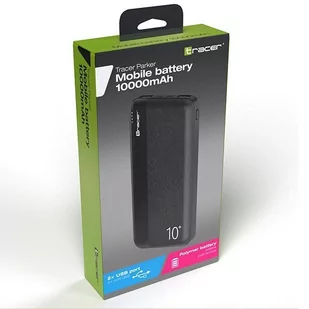 TRACER POWERBANK 10000 MAH BLACK TRABAT47096 - Powerbanki - miniaturka - grafika 1