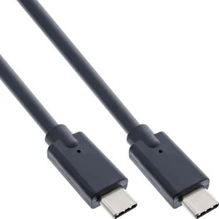 Kabel USB InLine USB-C - USB-C 0.3 m Czarny (35707A) - Kable USB - miniaturka - grafika 1
