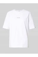 Koszulki i topy damskie - T-shirt o kroju comfort fit z czystej bawełny model SIGNE-HANKIE - Selected Femme - miniaturka - grafika 1
