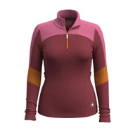 Bluzy narciarskie - Bluza Smartwool Classic Thermal Merino Base Layer Colorblock 1/4 Zip Boxed - miniaturka - grafika 1