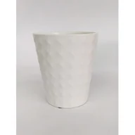 Donice - Osłonka ceramiczna borneo wanilia 11,6 x 14,2 cm - miniaturka - grafika 1