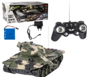 Zabawki zdalnie sterowane - CZOŁG NA RADIO BATER JEŹDZI NA GĄSIENNICACH, ZASILACZ KARTON  pak-18 - miniaturka - grafika 1
