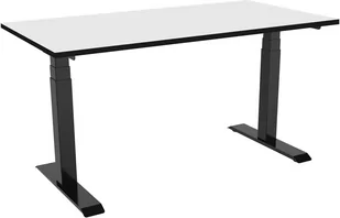 celexon Professional eAdjust-58123 biurko elektryczne z regulacją wysokości czarne z białym blatem HPL 150 x 75 cm - Biurka - miniaturka - grafika 1