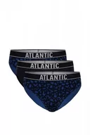 Majtki męskie - Atlantic 151 3-pak nie/gra/nie slipy męskie - miniaturka - grafika 1