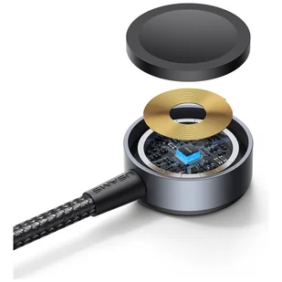 Kabel USAMS Huan Series SJ754 72W USB-C do USB-C + USB-C + ładowarka bezprzewodowa do zegarka tarnish - Kable USB - miniaturka - grafika 1